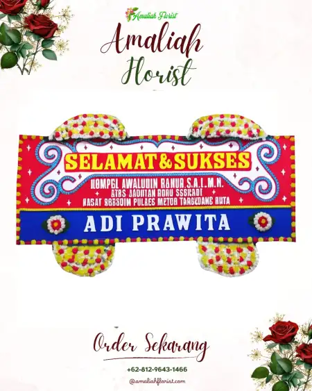 Papan Bunga Ucapan Selamat Simasom